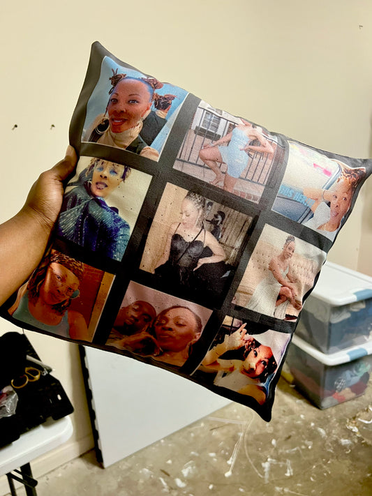 9 Panel Photo Throw Pillow