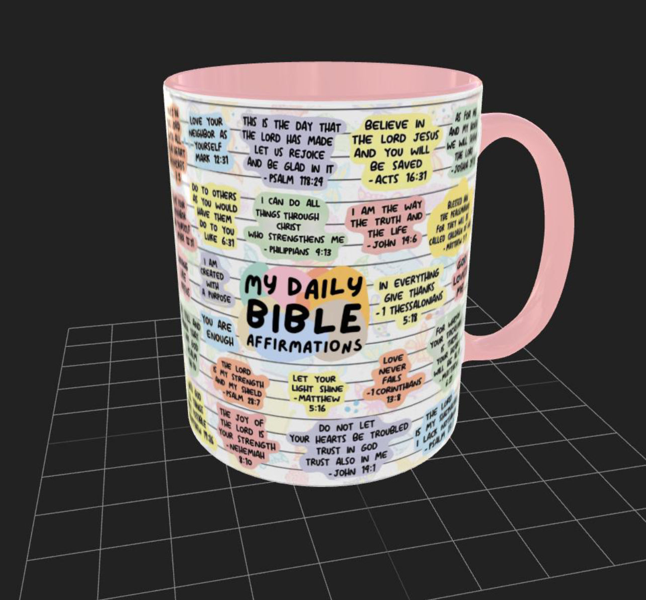 Daily Bible Mug Sublimation Wrap
