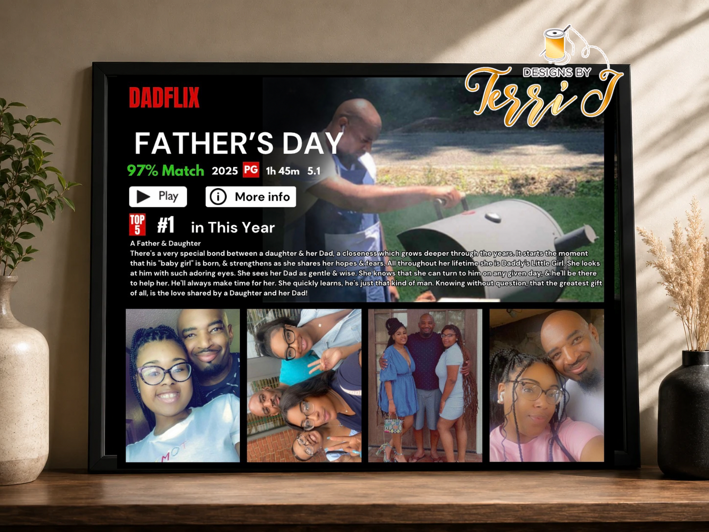 Dadflix Custom Poster Frame