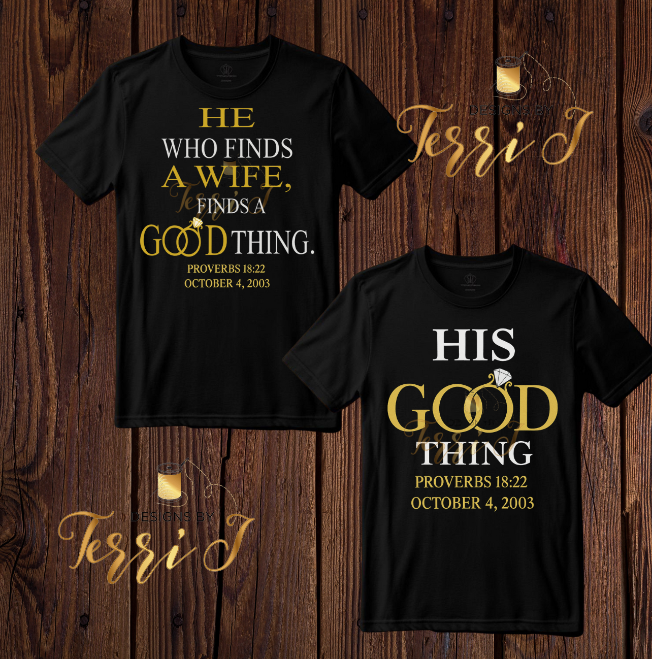 Couples Tshirts Proverbs 18:22