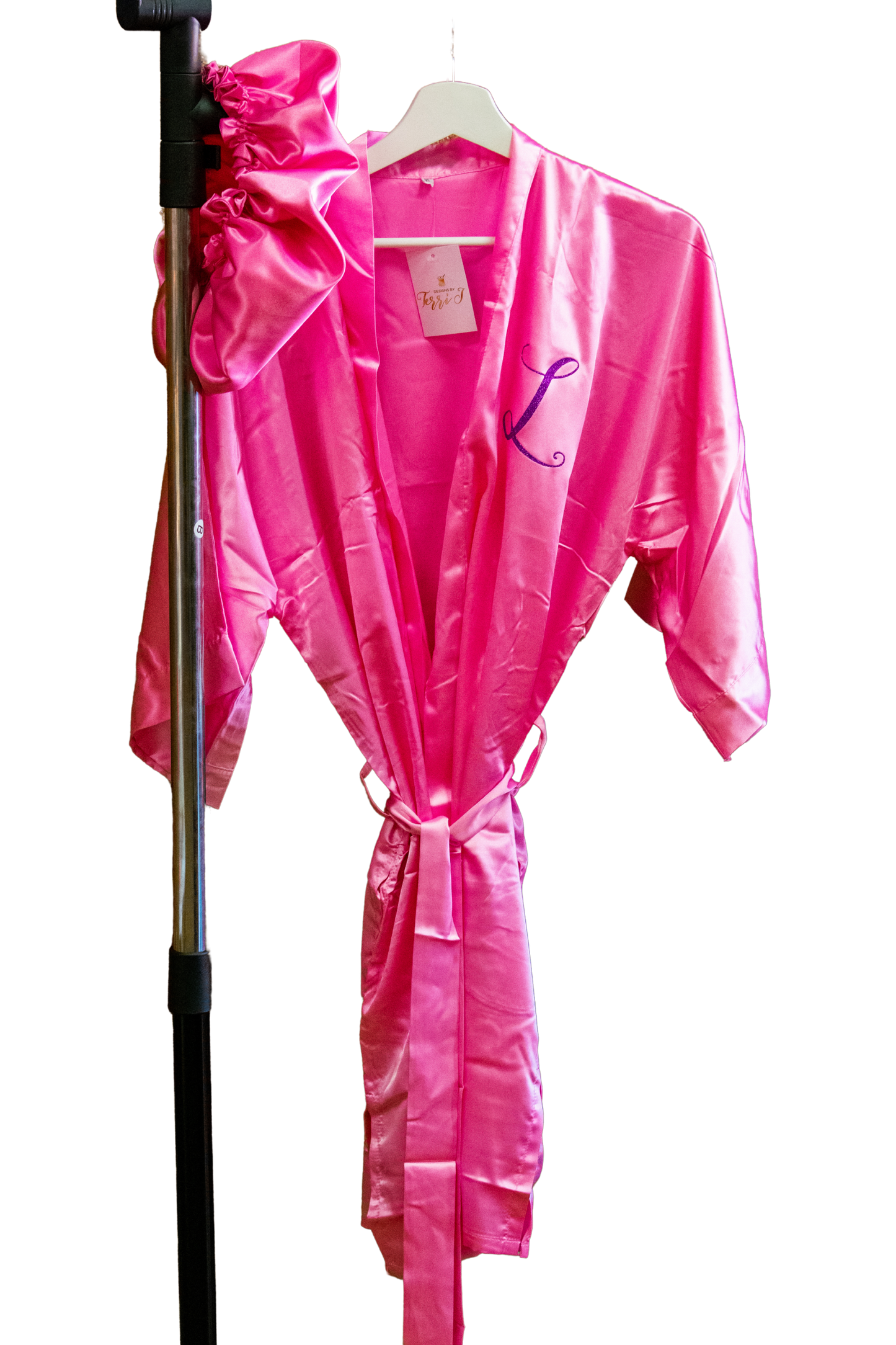 Personalized Satin Robe & Bonnet Set