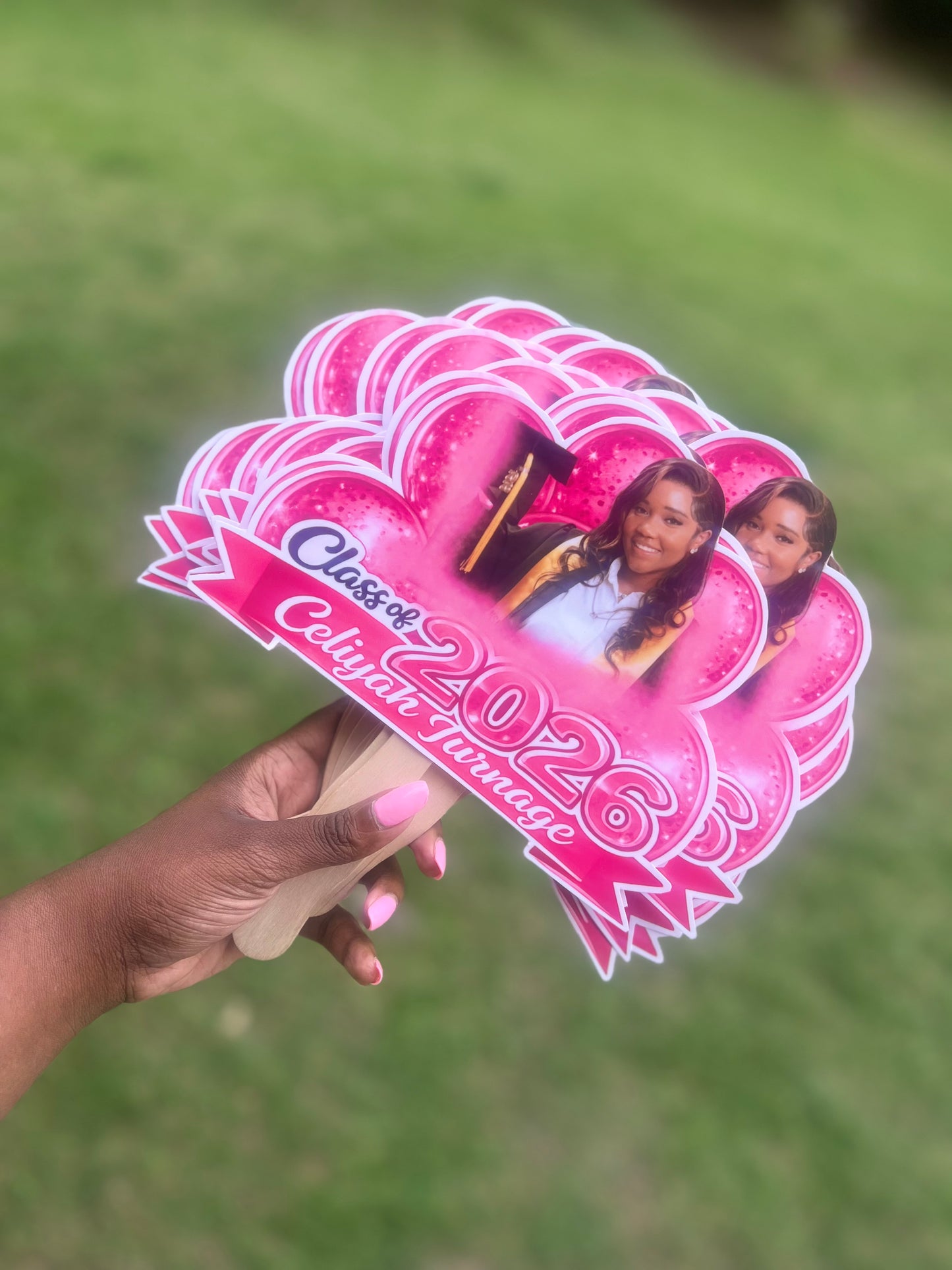 Custom Graduation Fans