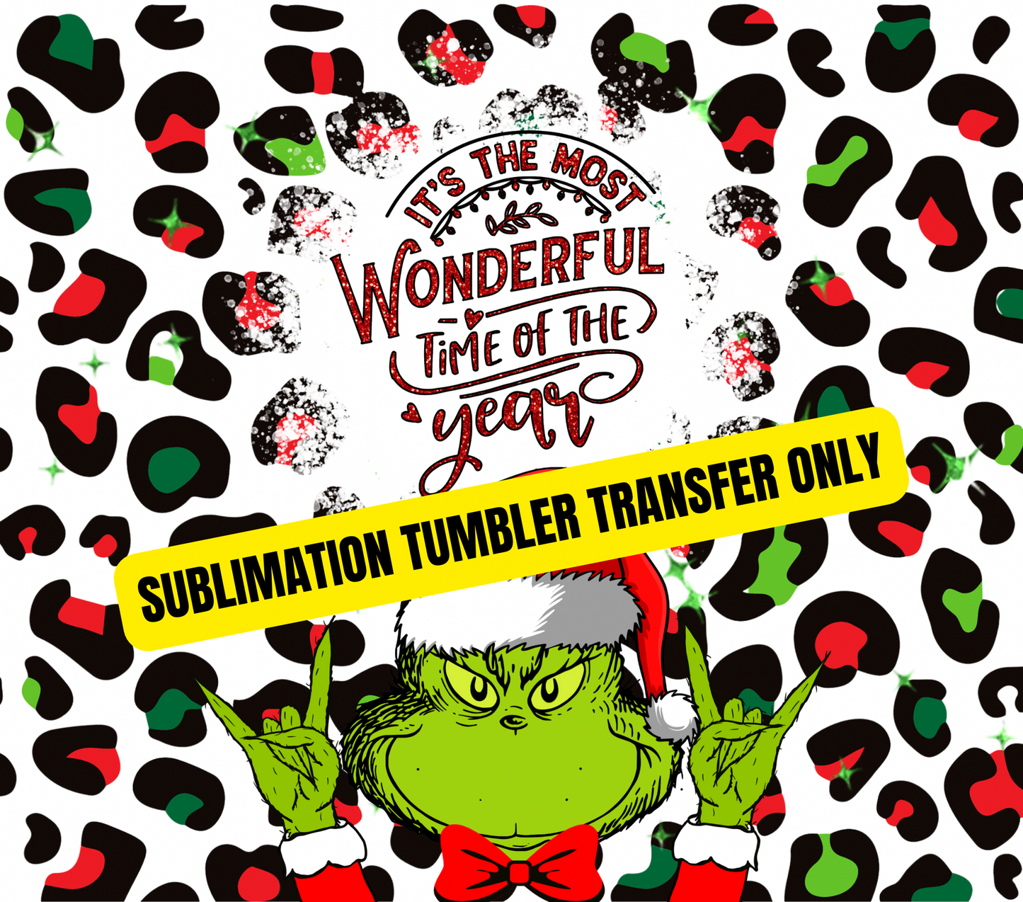 Christmas Tumbler Sublimation Wrap