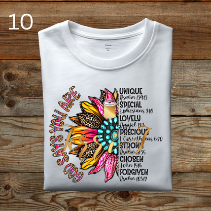 Christian Based DTF Transfers