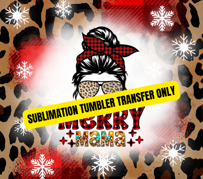 Christmas Tumbler Sublimation Wrap