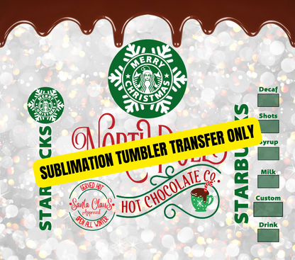 Christmas Tumbler Sublimation Wrap