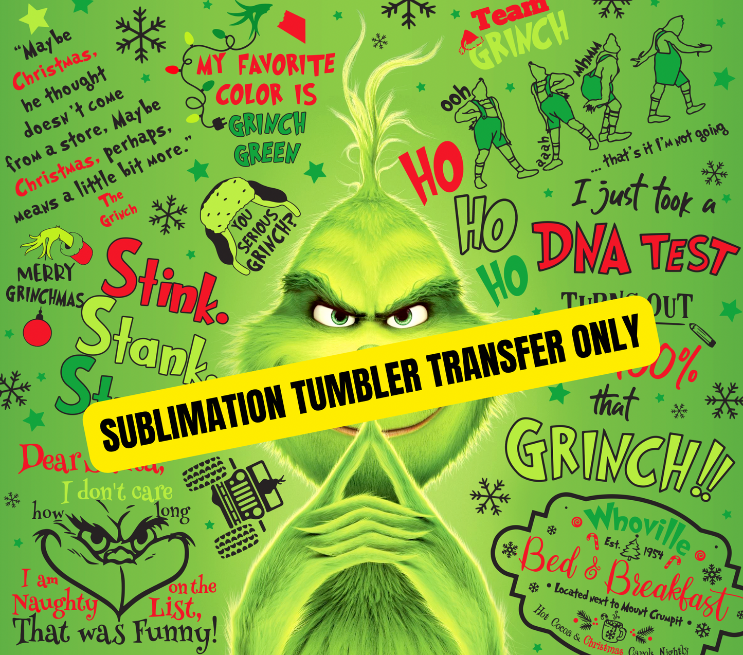 Christmas Tumbler Sublimation Wrap