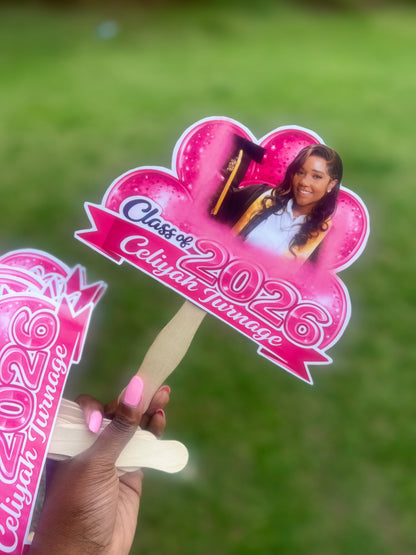 Custom Graduation Fans