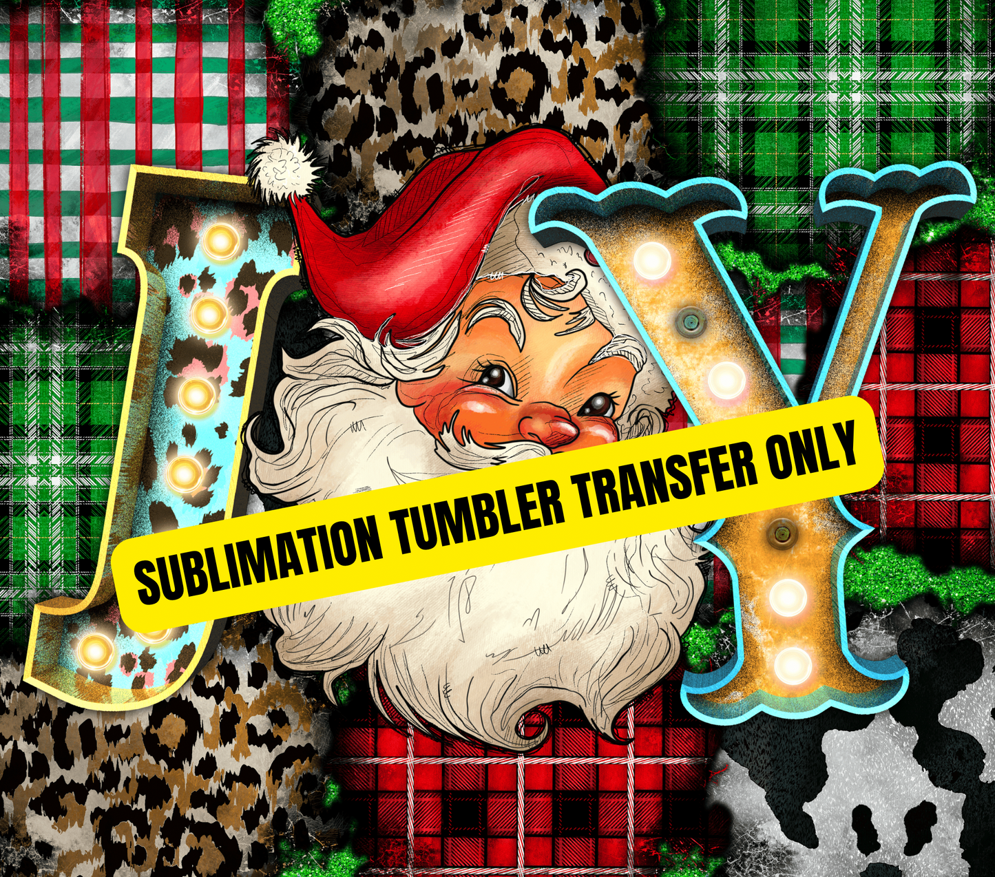 Christmas Tumbler Sublimation Wrap