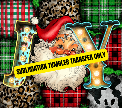 Christmas Tumbler Sublimation Wrap