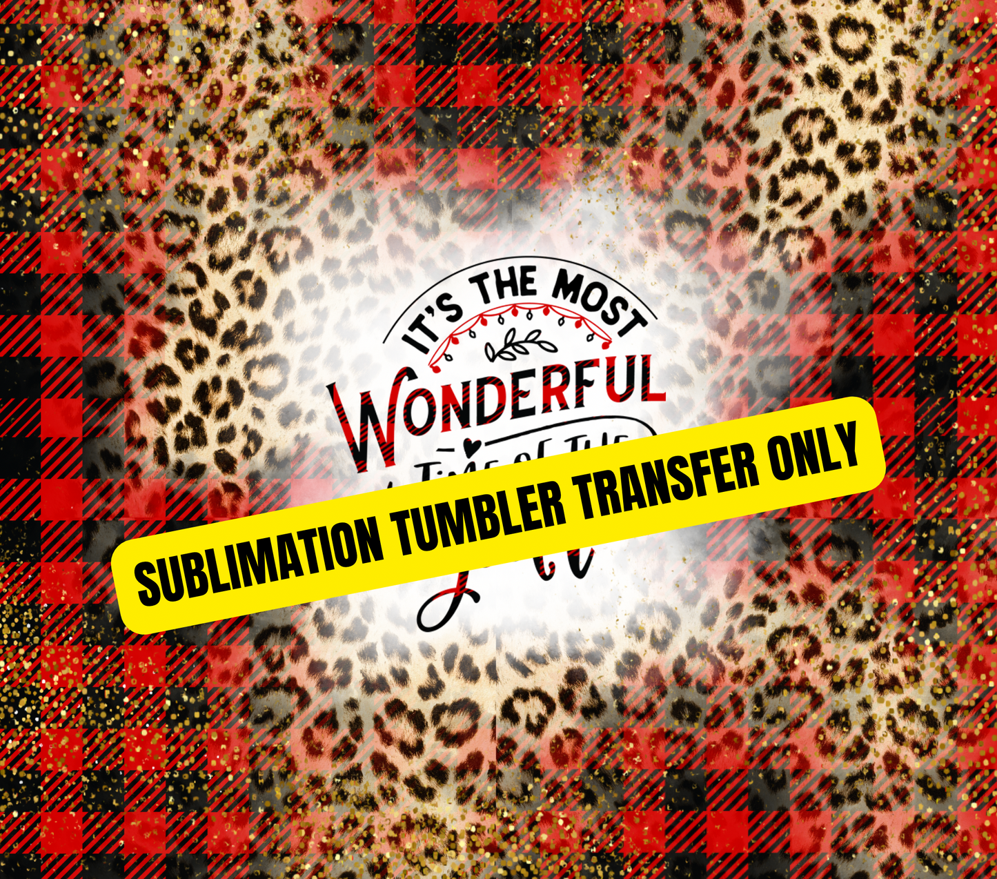 Christmas Tumbler Sublimation Wrap