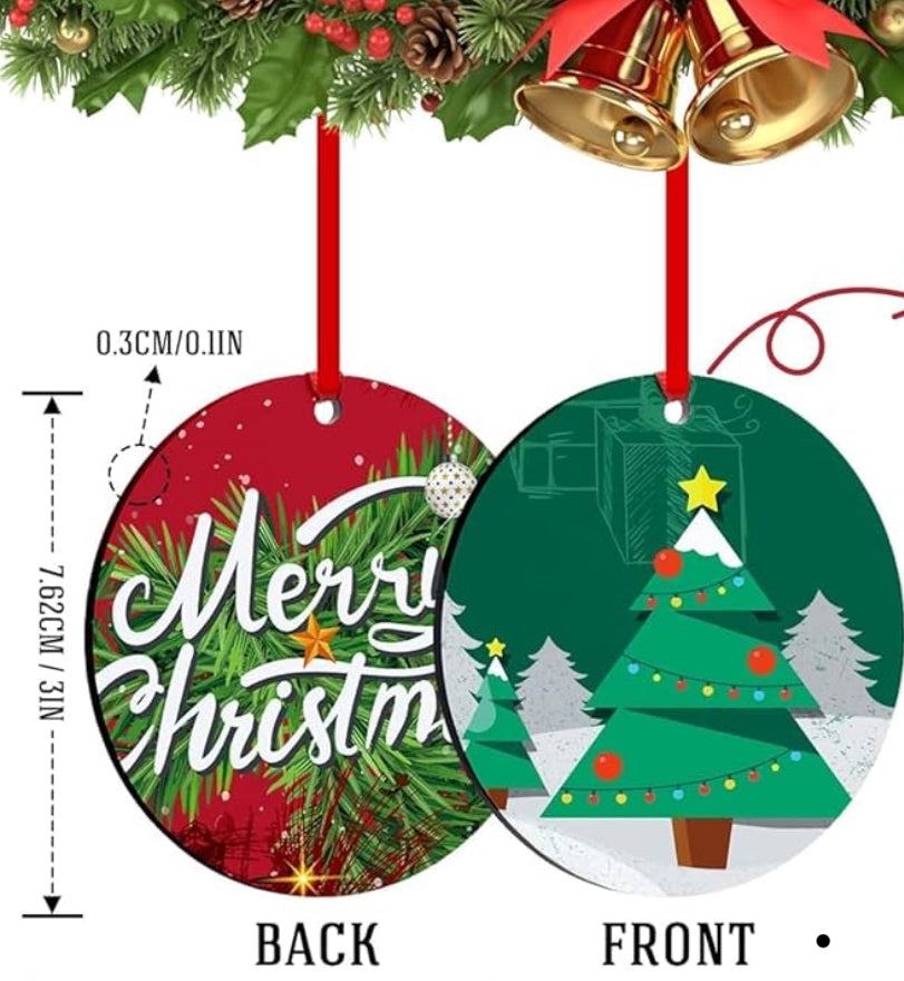 Custom Double Sided Christmas Ornaments