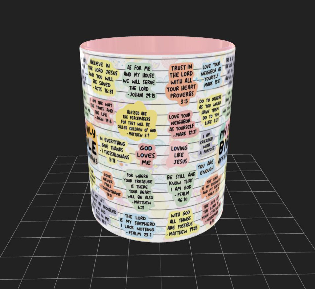 Daily Bible Mug Sublimation Wrap