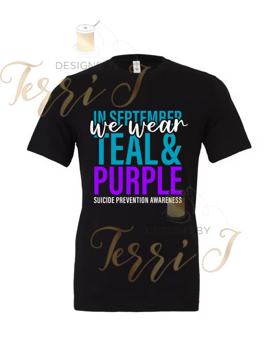 Suicide Prevention Awareness Month Tshirt