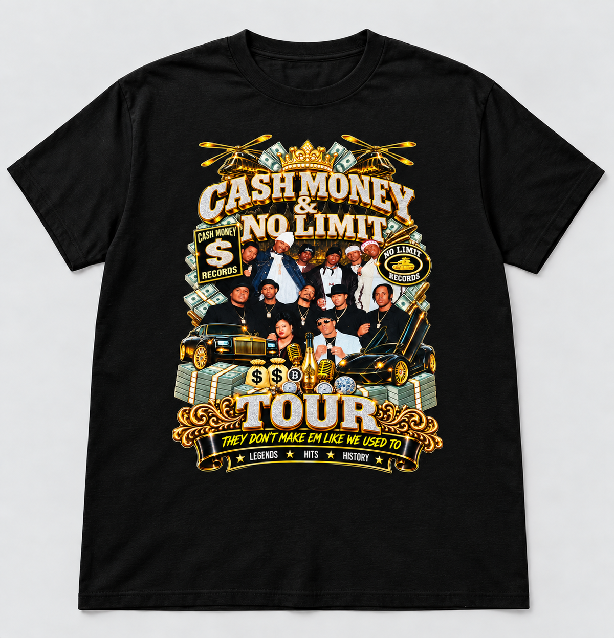 Cash Money and No Limit Tour Tshirts