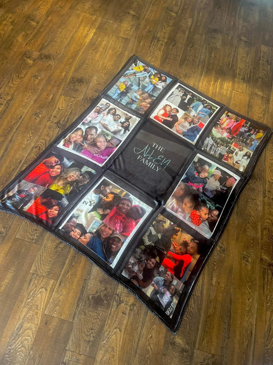 9 Panel Photo Blanket